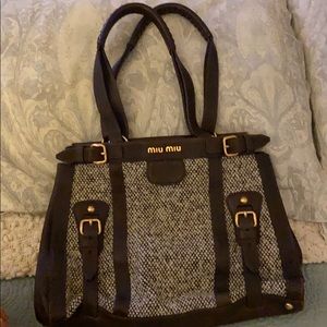 Miu miu brown handbag